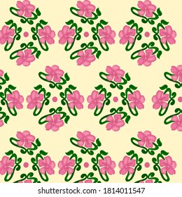 Vector Illustration of Floral Themed Digital Paper