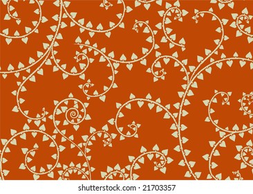 Vector illustration of Floral Valentine's Day Ornament for your design.