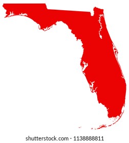 vector illustration of Florida map