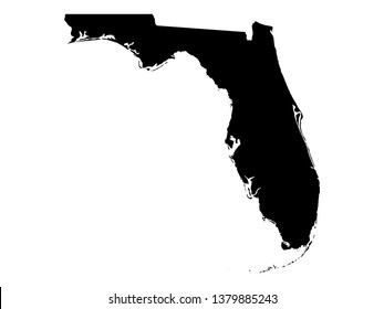 Vector Illustration Of Florida Map