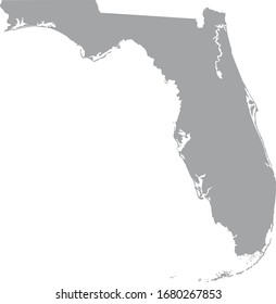 Vector Illustration Of Florida Map