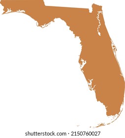 Vector Illustration of Florida map