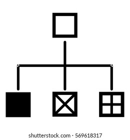 Vector Illustration of Flow Chart Icon
