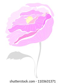 Vector illustration of a flower.