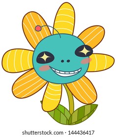 Vector illustration of a flower