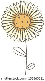 Ilustración vectorial de la flor