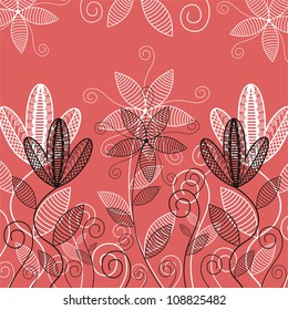 Vector illustration of flower background