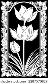 Vektorgrafik von floralem Kartenhintergrund