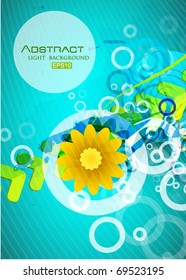 Vector illustration. Flower composition