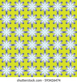 Vector illustration with flower decor, seamless pattern