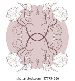 Vector illustration Flower decoration