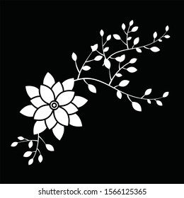 vector illustration of flower element