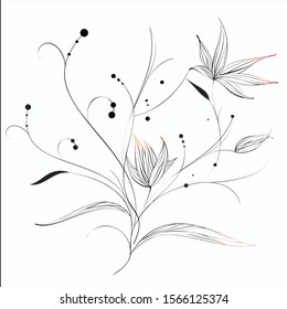 vector illustration of flower element