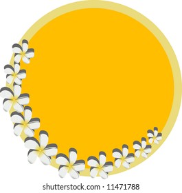 Vector illustration - the flower frame