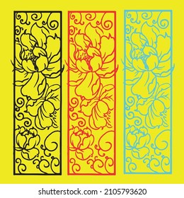 ilustración vectorial de diseño gráfico de flores, dibujo de tatuajes de arte, dibujo a mano, uso en impresión