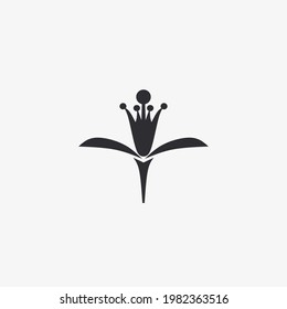 Vector illustration of flower icon