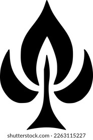 vector illustration of flower icon