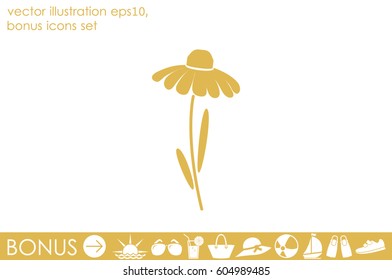 vector illustration flower icon