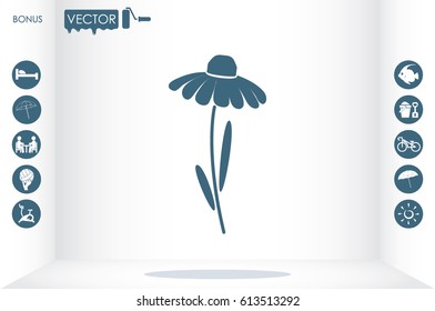 vector illustration flower icon