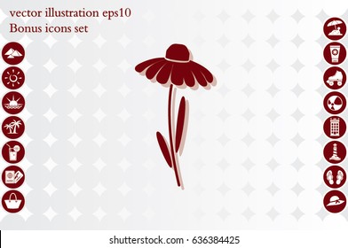 vector illustration flower icon