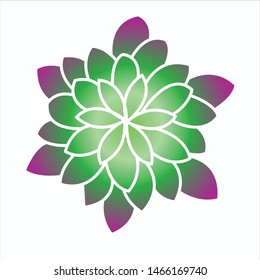 vector illustration of flower icon and logo, EPS 10
