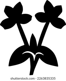 Vektorgrafik der Blumensymbolform
