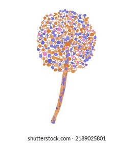 Vector Illustration of Flower Isolated on White background
