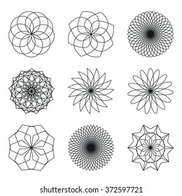 Geometric Flower Images, Stock Photos & Vectors | Shutterstock