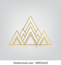 vector illustration of flower, line thai art No.6