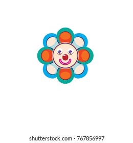 Vector illustration flower for logo, icon, sticker, and badge