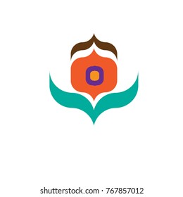 Vector illustration flower for logo, icon, sticker, and badge
