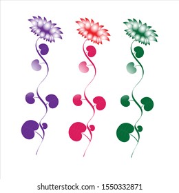 vector illustration of flower ornament