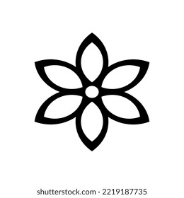 Vector illustration of flower ornament .