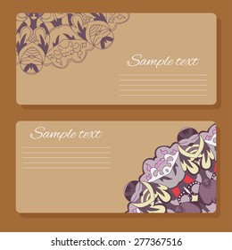 Vector illustration - flower ornament. Can be used for banner, cards, invitations etc.  