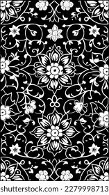 vector illustration of flower pattern background