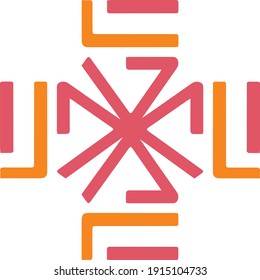Ilustración vectorial de la plantilla de logotipo del icono de la casa de la forma de la flor