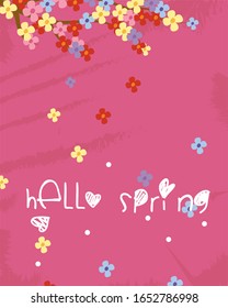 vector illustration of a flower in spring. Vector illustration for banners, posters, backgrounds, cards and symbols
