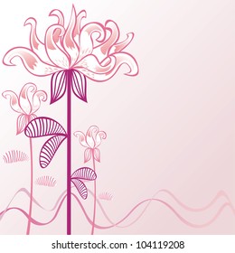 Vector illustration of flowers