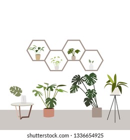 Vector illustration with flowers