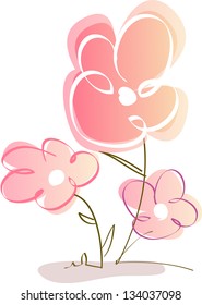 Vector illustration of flowers
