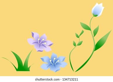 Vector illustration of flowers