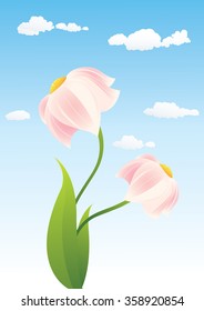 Vector illustration of flowers.
