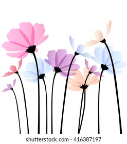 Vector illustration of flowers