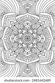 Vector illustration Flowers  for background, coloring page, and print on product. 
