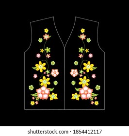 vector illustration  flowers graphic for t shirt and fabric print pattern