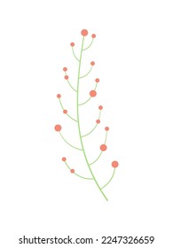 Vector illustration of flowers for the holiday. Decorative flat flower stylized in color. For design for the holidays. Illustrations for stickers, prints, advertisements, solo element