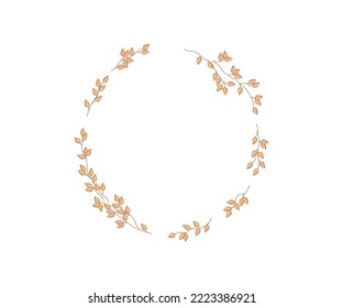 Ilustración vectorial flores y hojas de estilo plano con espacio de copia para texto - fondo con plantas y hojas - fondo para tarjetas de saludo, carteles, banners