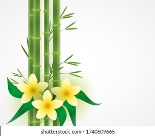 Vector illustriert Blumen. Natürlicher Hintergrund mit Platz für Text, das Spa noch Leben