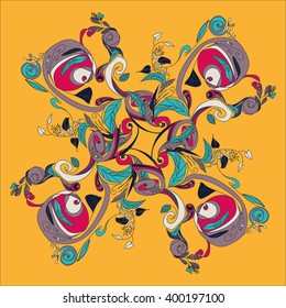 vector illustration of flowers on dark background. good for your banner, card,textile