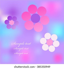 Vector illustration of Flowers on a delicate background.